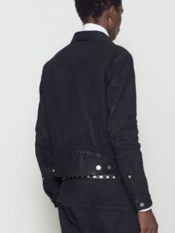 【26AW】デニム トラッカー ジャケットコーティング デニムジャケット / DENIM TRUCKER JACKET / LUSTER COATED BLACK(ブラック)
