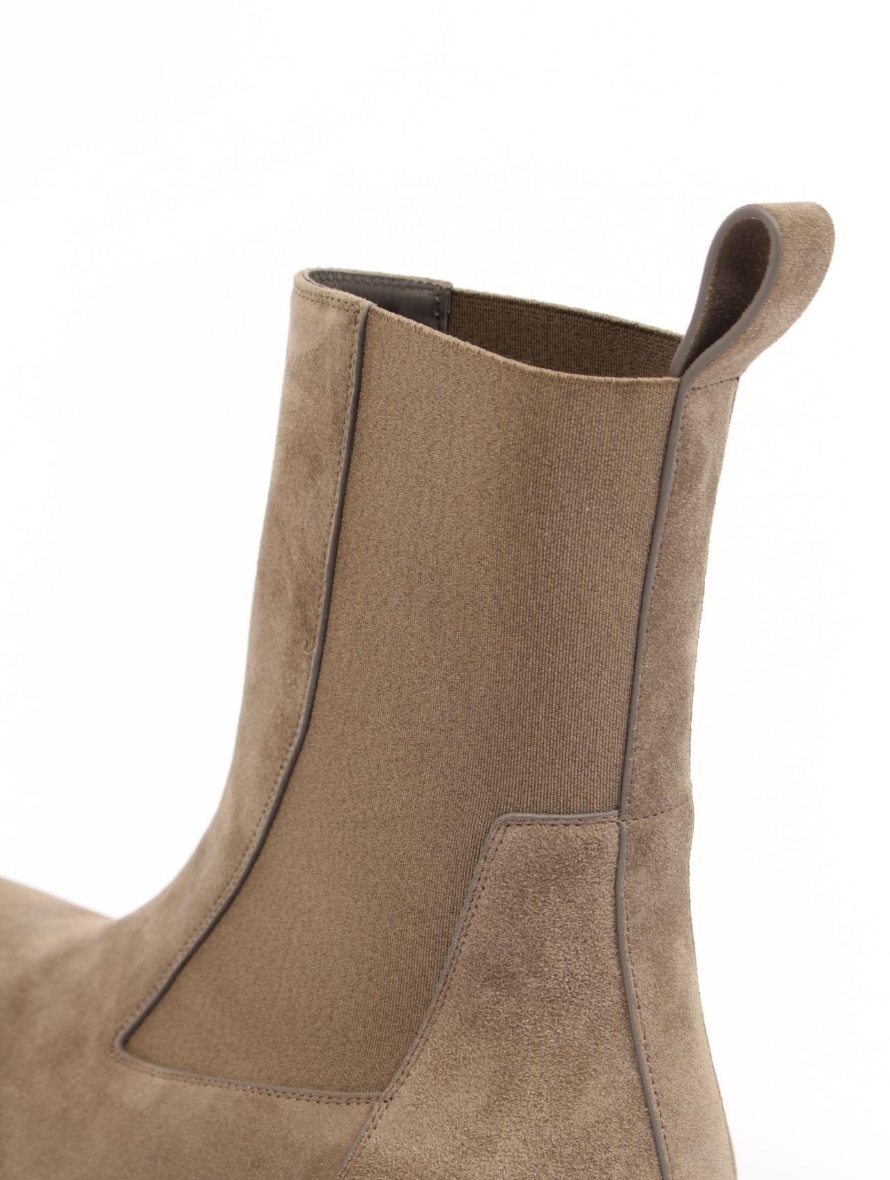構築美【Rick Owens】ビートルズ スエード アンクルブーツ Rick Owens（リックオウエンス）2025SS ビートルボーグン