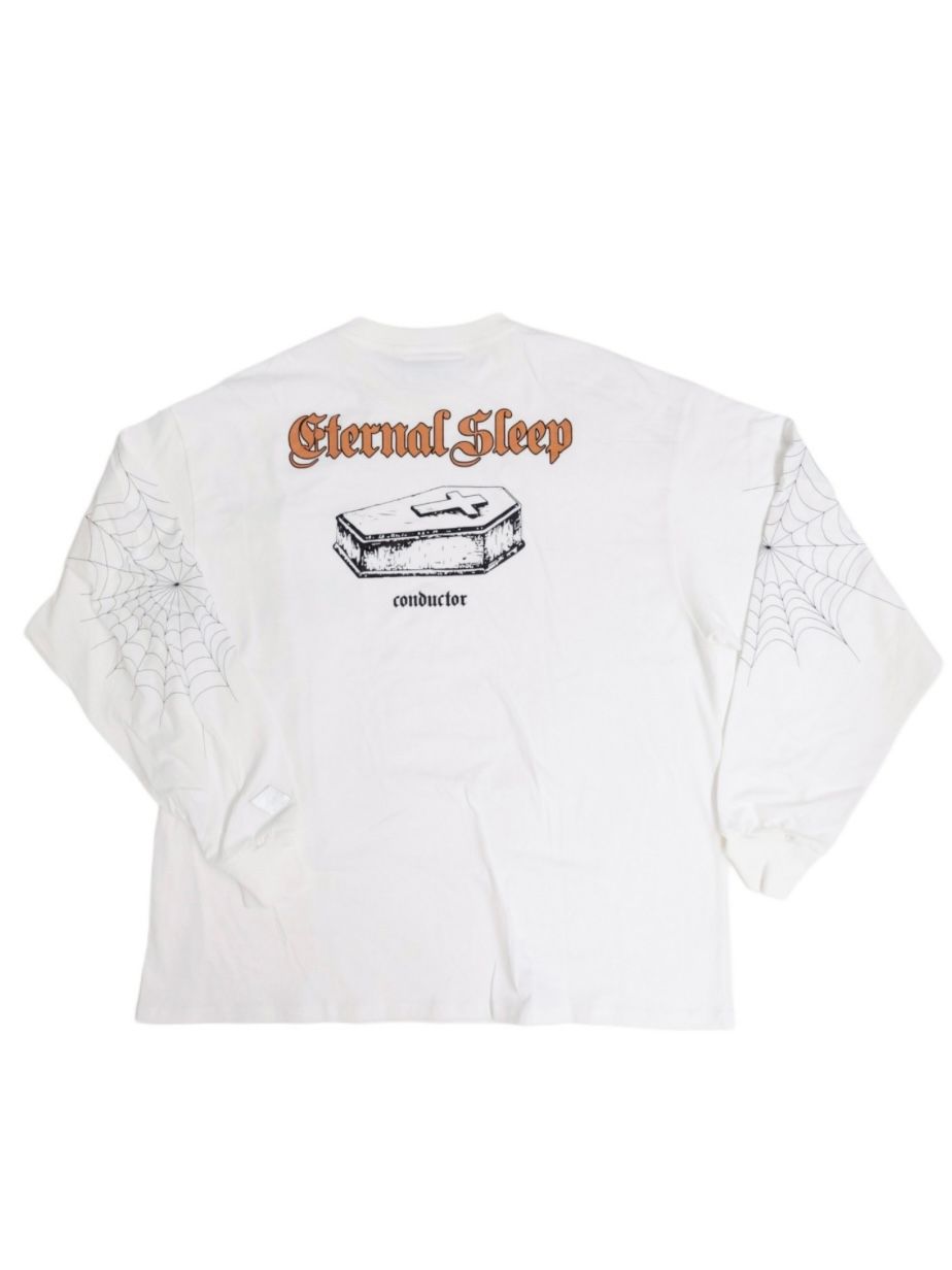 【26SS】スパイダー ウェブ ロングスリーブ Tシャツ / SPYDER WEB LONG SLEEVE T-SHIRT / ホワイト