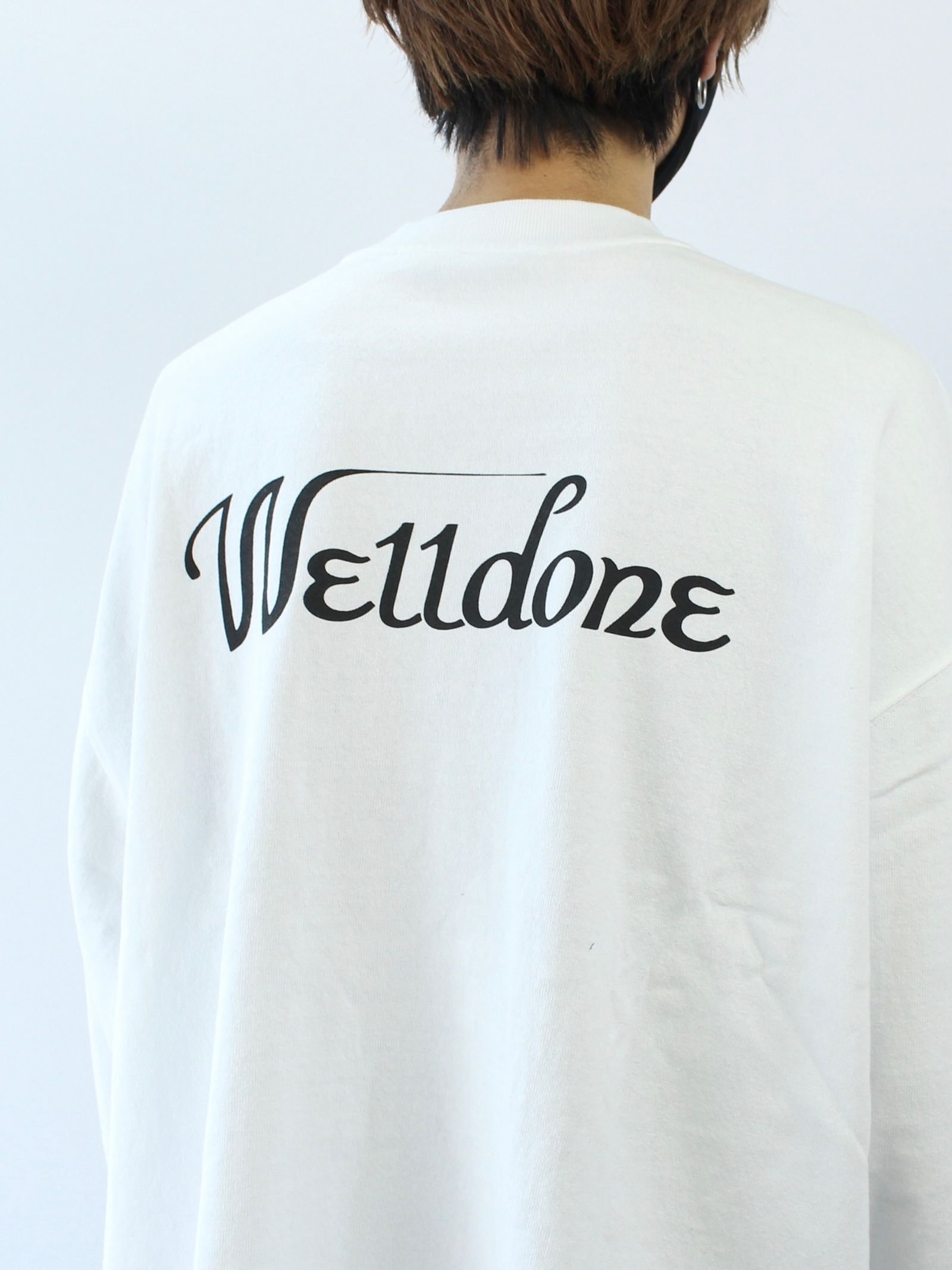 WE11DONE - 【22AW】ホラーコラージュ ロングスリーブTシャツ / WHITE 