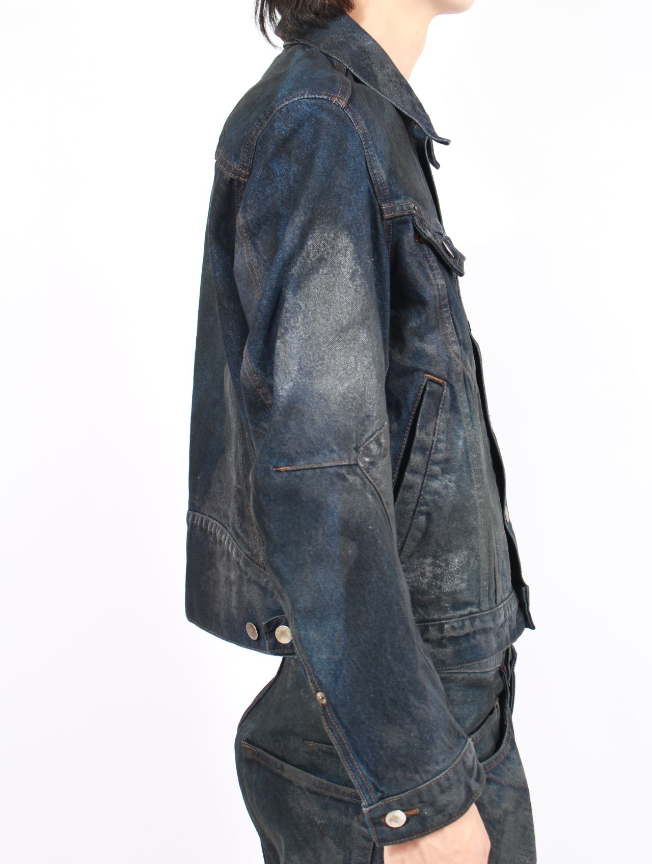 【25AW】 3D トラッカー ジャケット デニム ジャケット  / 3D TRUCKER JACKET / LUSTER COATED DARK INDIGO(ダーク インディゴ)