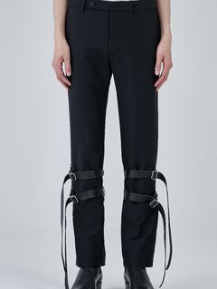 【27SS】 BONDAGE CAVE TROUSER / ブラック