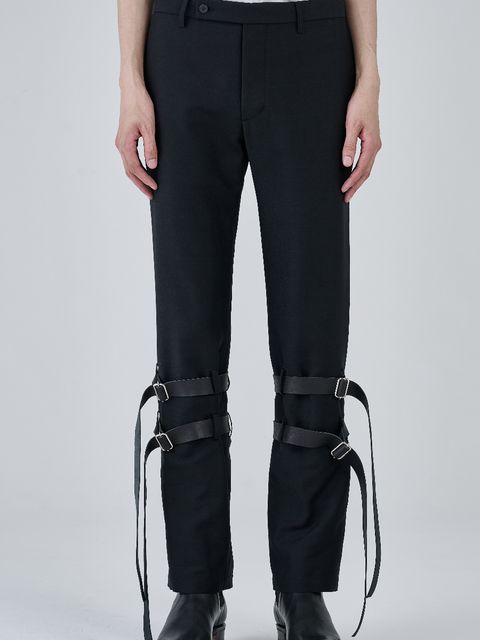 【27SS】 BONDAGE CAVE TROUSER / ブラック