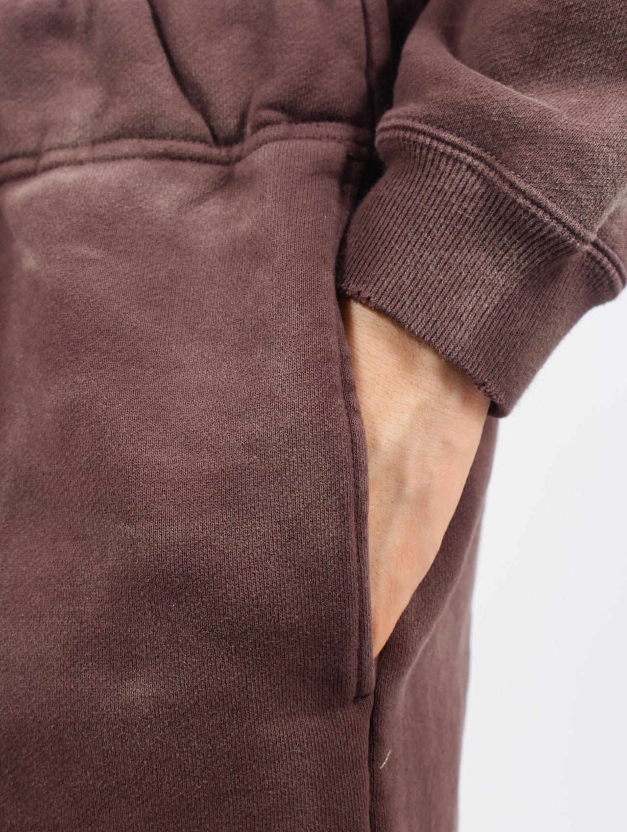 【25SS】ディストレスト スウェットパンツ / DISTRESSED SWEAT PANTS / ブラウン