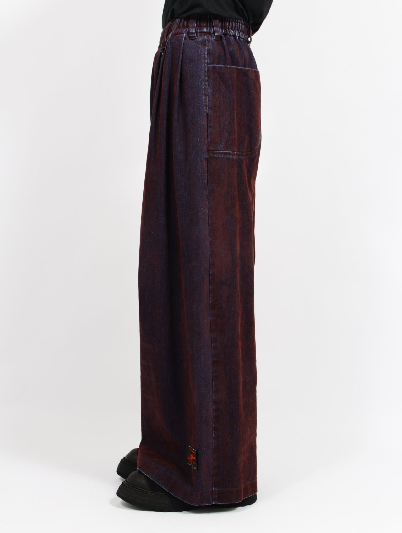 【26SS】 カバード デニム トラウザーズ / COVERD DENIM TROUSERS / ブラウン