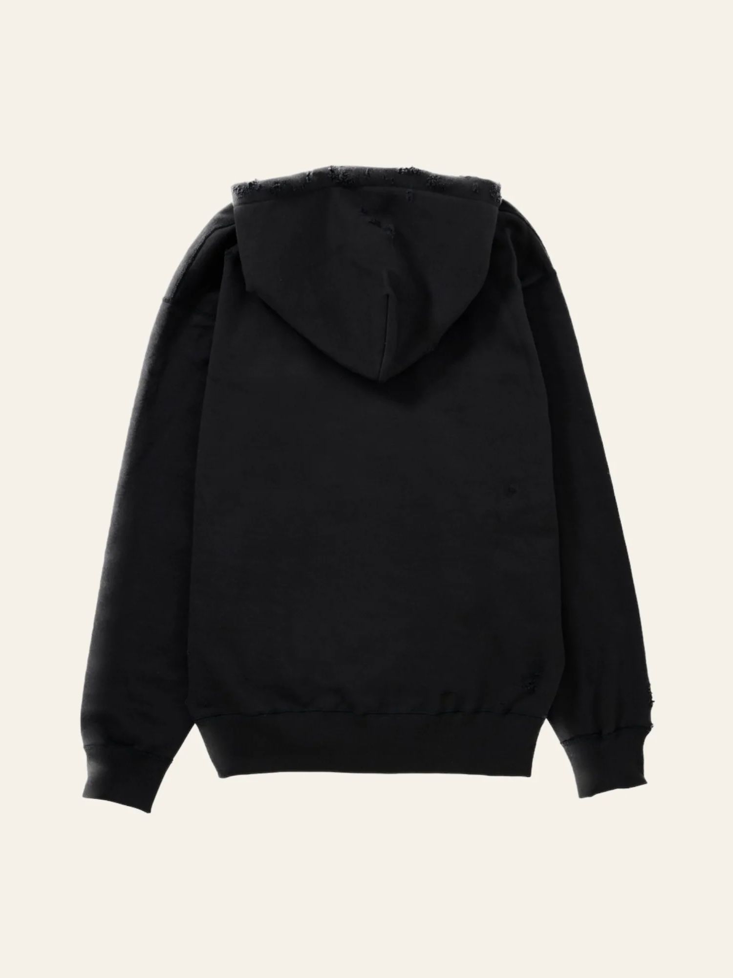 ダメージ加工 パーカー / DESTROYED HOODIE / ブラック