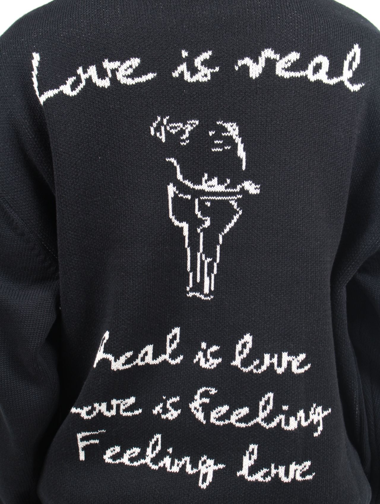 【25SS】ラブ イズ リアル コットン ニット セーター / LOVE IS REAL KNIT / ブラック