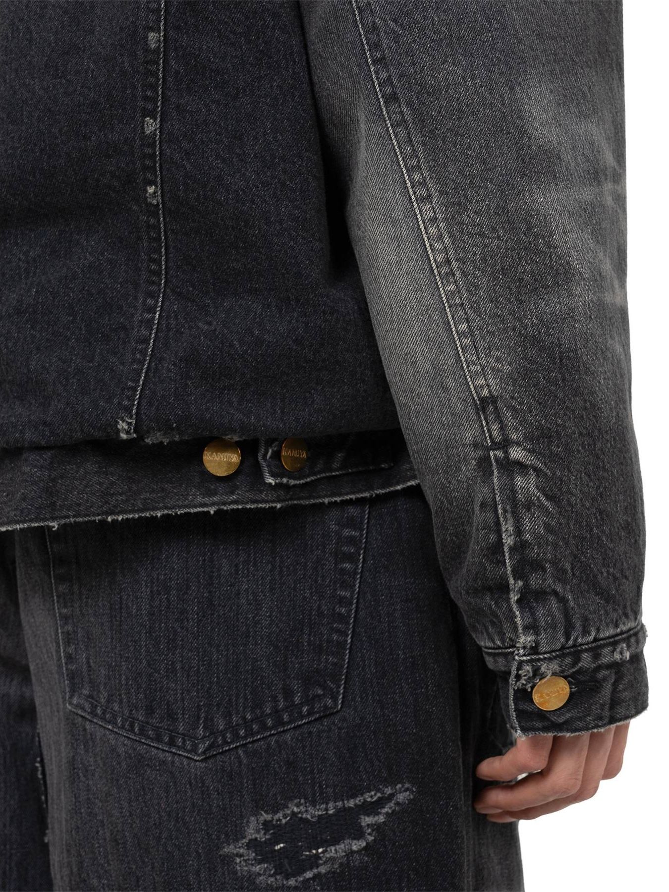 【25AW】ボア ライニング デニム ジャケット / BOA LINING DENIM JACKET / ブラック
