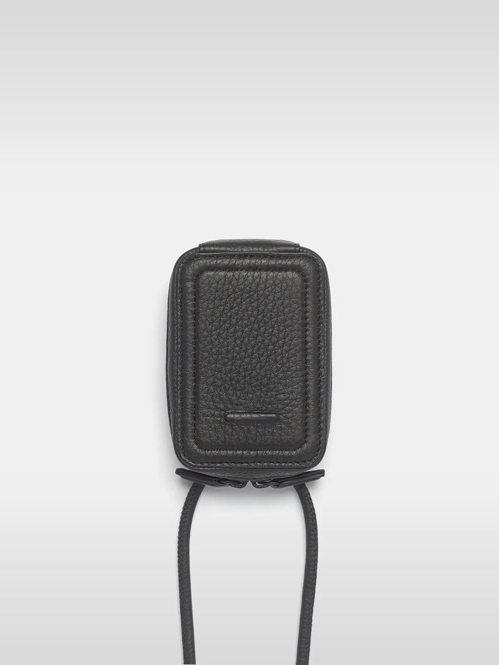 ストラップ付 レザー カードケース / STRAPPED ACCESORY CARDCASE / ブラック
