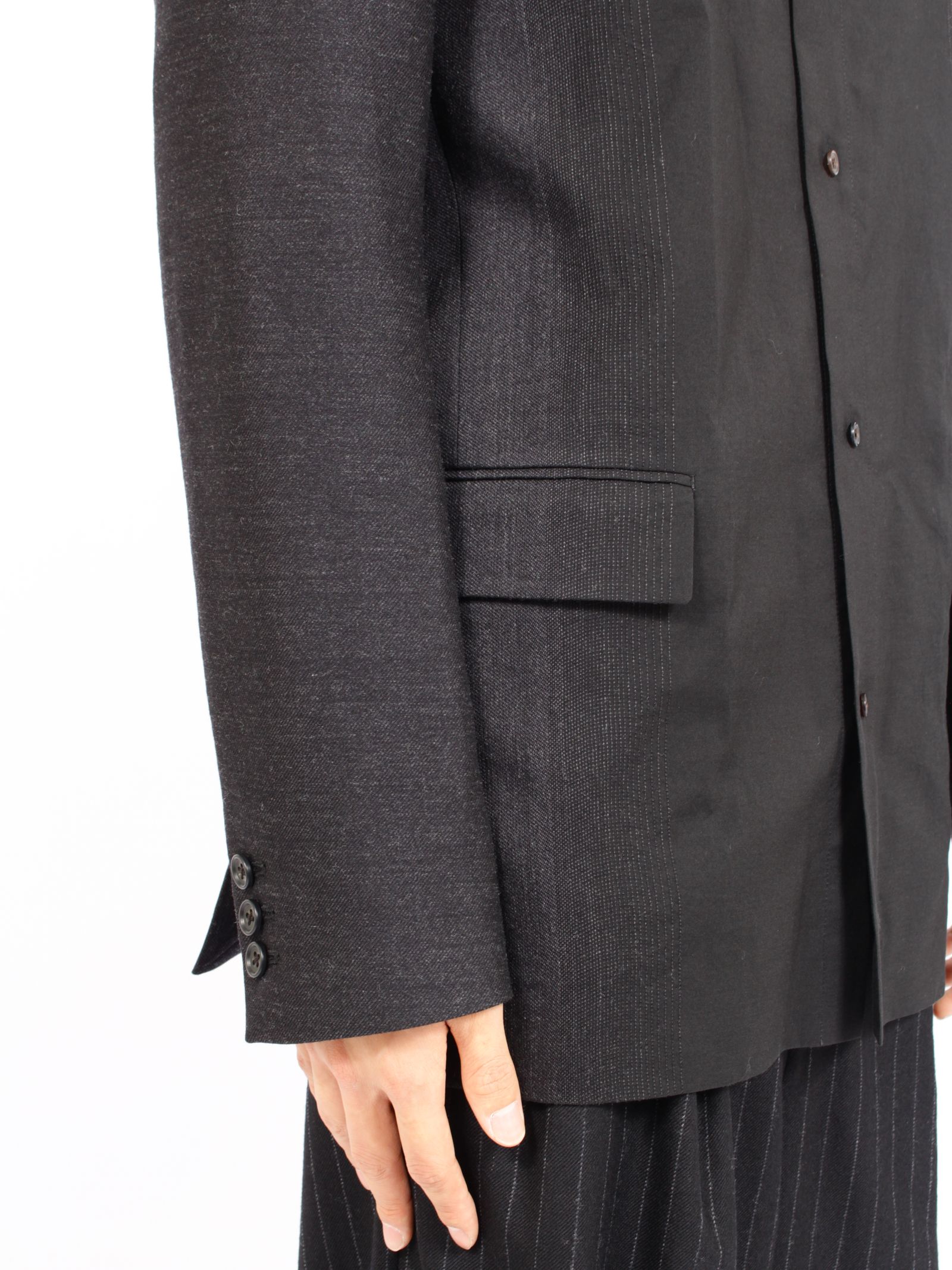【26AW】トランジショナル シャツ ジャケット / TRANSITIONAL SHIRT JACKET / ブラック