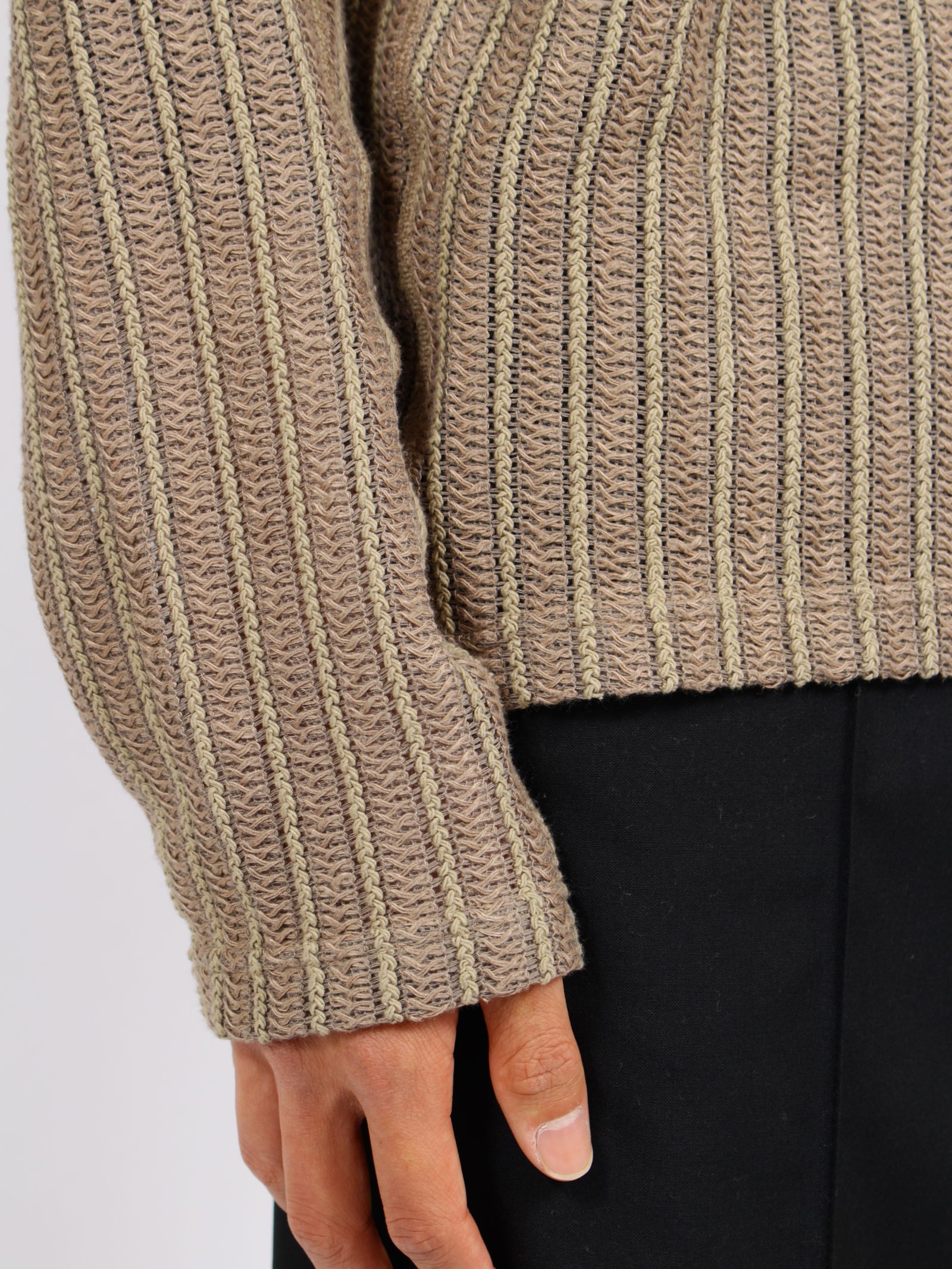 【26SS】ウェーブ ロングスリーブ Tシャツ / LONG SLEEVE T-SHIRTS WAVE / ベージュ