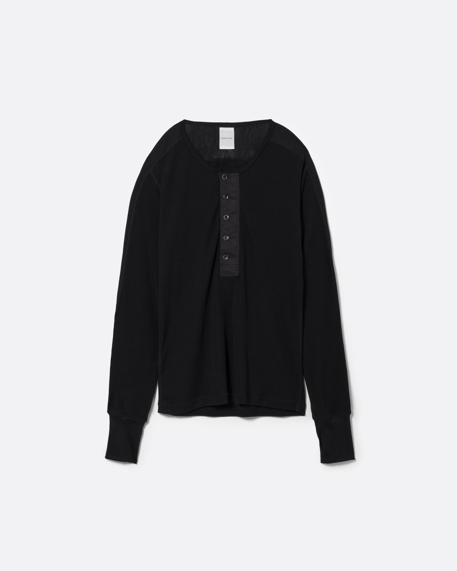 ミリタリー ヘンリーネック シャツ .17 / MILITARY HENRYNECK SHIRT .17 / ブラック