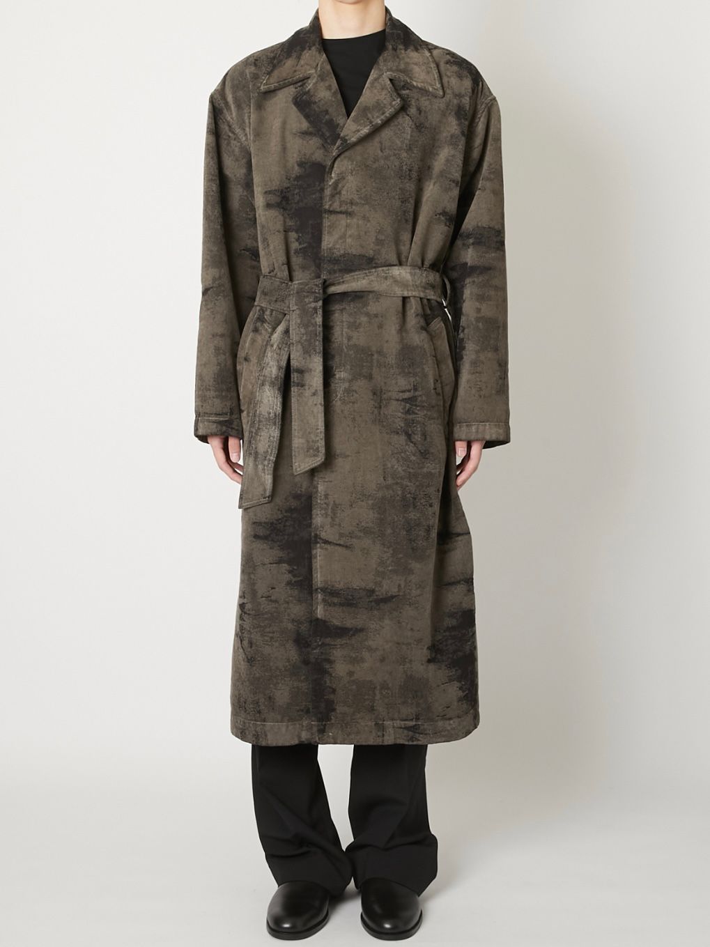 【26AW】モール ジャガード デニム コート / MOLE JACQUARD DENIM COAT / グレー