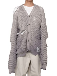 【24AW】サン フェイディッド ニット カーディガン / SUN FADED KNIT CD / パープル