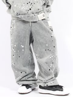 【25AW】エンブリッシュ ブリーチ パンツ / EMBELLISH BLEACH PT / グレー