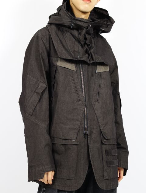 【25SS】ガーメント ダイド タクティカル ジャケット / GARMENT DYED TACTICAL JACKET.13 / アッシュブラック