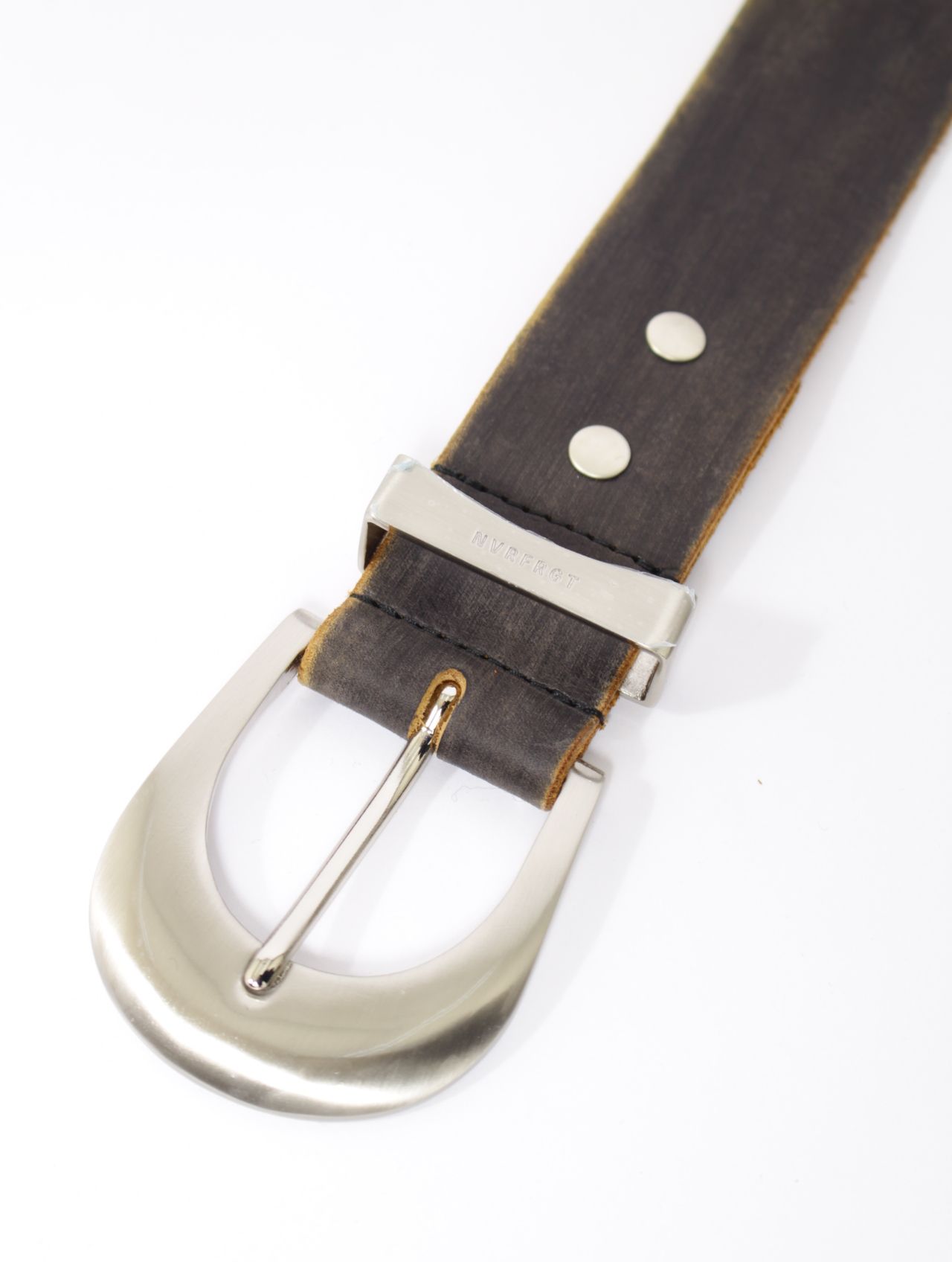NVRFRGT - 【26SS】4cm幅 ディストレスド レザー ベルト / 4C