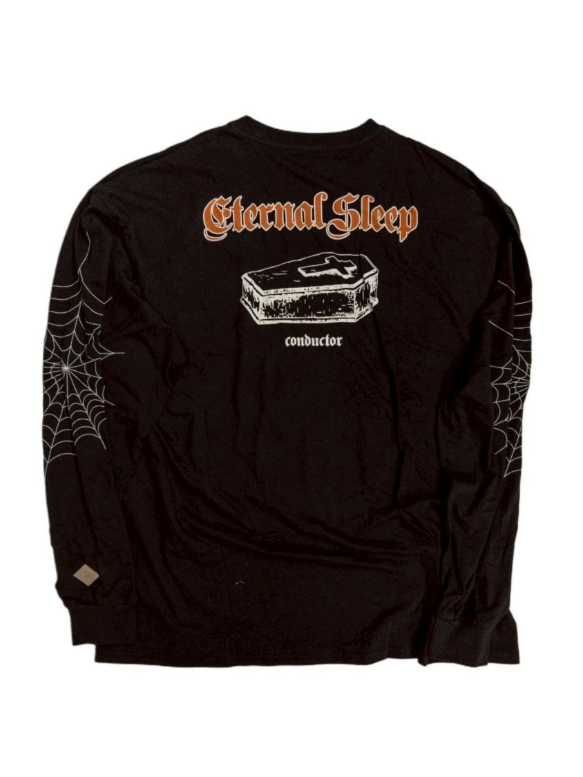【26SS】スパイダー ウェブ ロングスリーブ Tシャツ / SPYDER WEB LONG SLEEVE T-SHIRT / ブラック