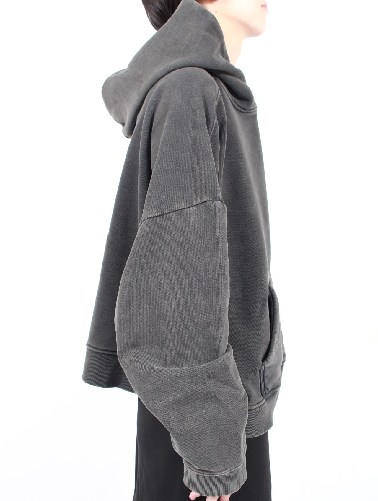 ヘビー プルオーバー フーディー パーカー / HEAVY HOOD / WASHED BLACK（ウォッシュブラック）