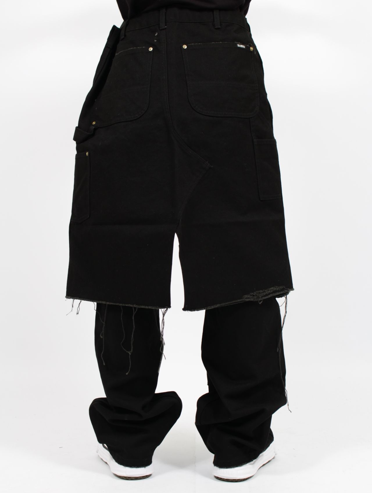 【25SS】ボロダック ペインター ラップスカート / BORO DUCK PAINTER WRAP SKIRT / ブラック