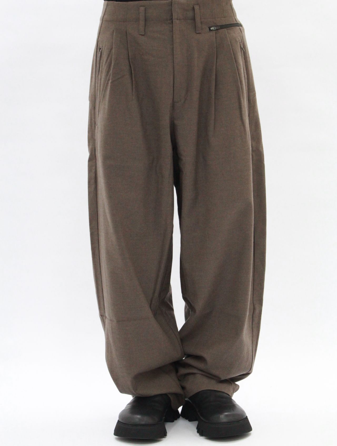 【25AW】ワイド パンツ / WIDE PANTS / ブラウン