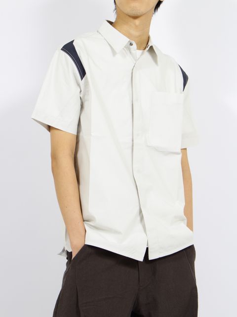 【26SS】ブロック シャツ / BLOCK SHIRT / ライト グレー