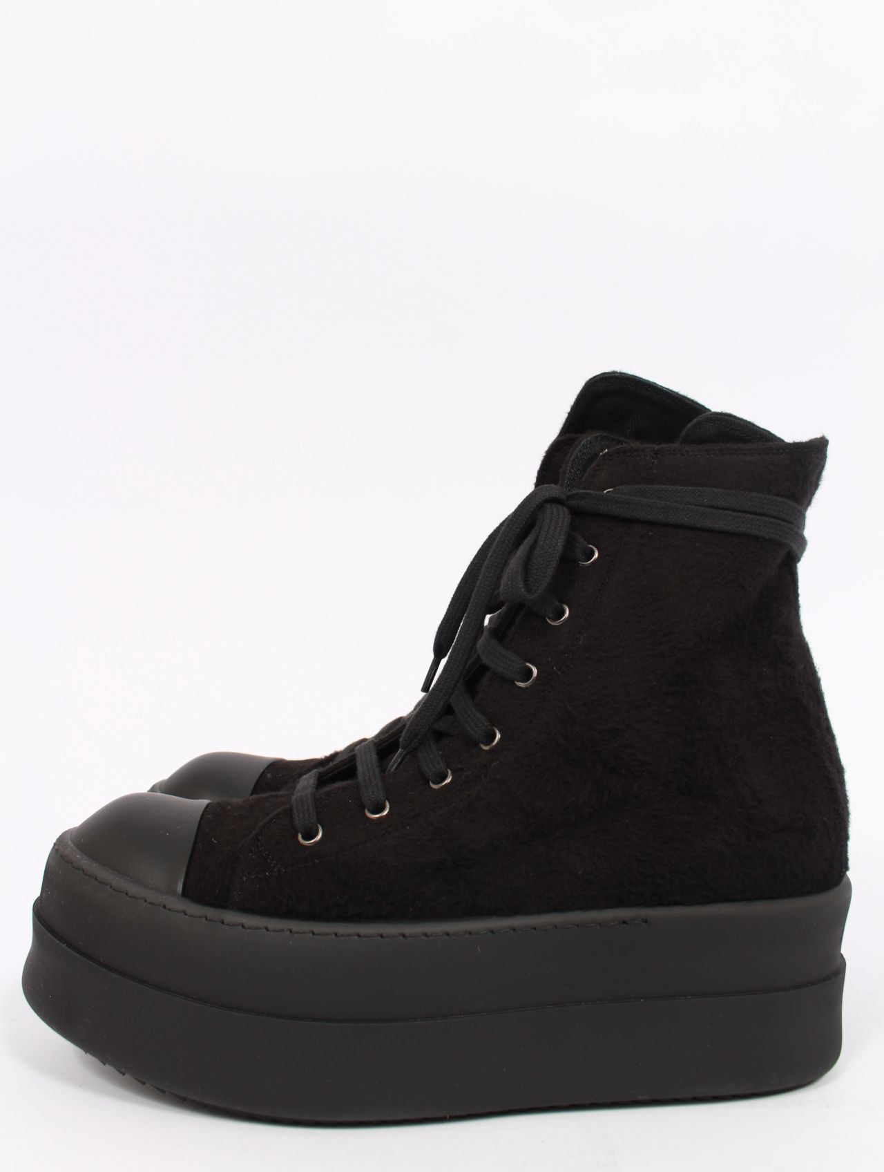 【25AW】ダブルバンパー ハイカット スニーカー / DOUBLE BUMPER SNEAKS / ブラック × ブラック