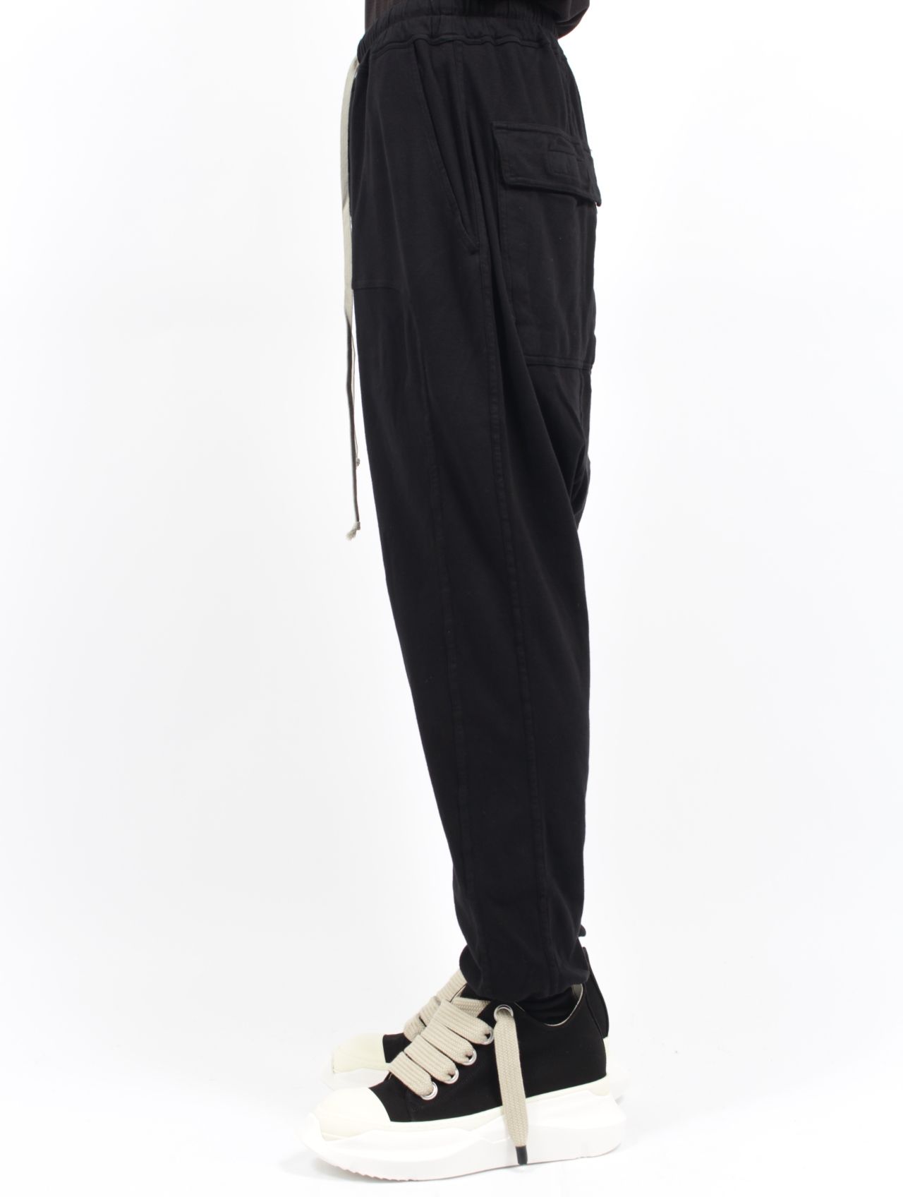 極美品リックオウエンス ドローストリング サルエル ポッズ 48 RICK OWENS - 【25AW】ドローストリング スリム サルエルパンツ