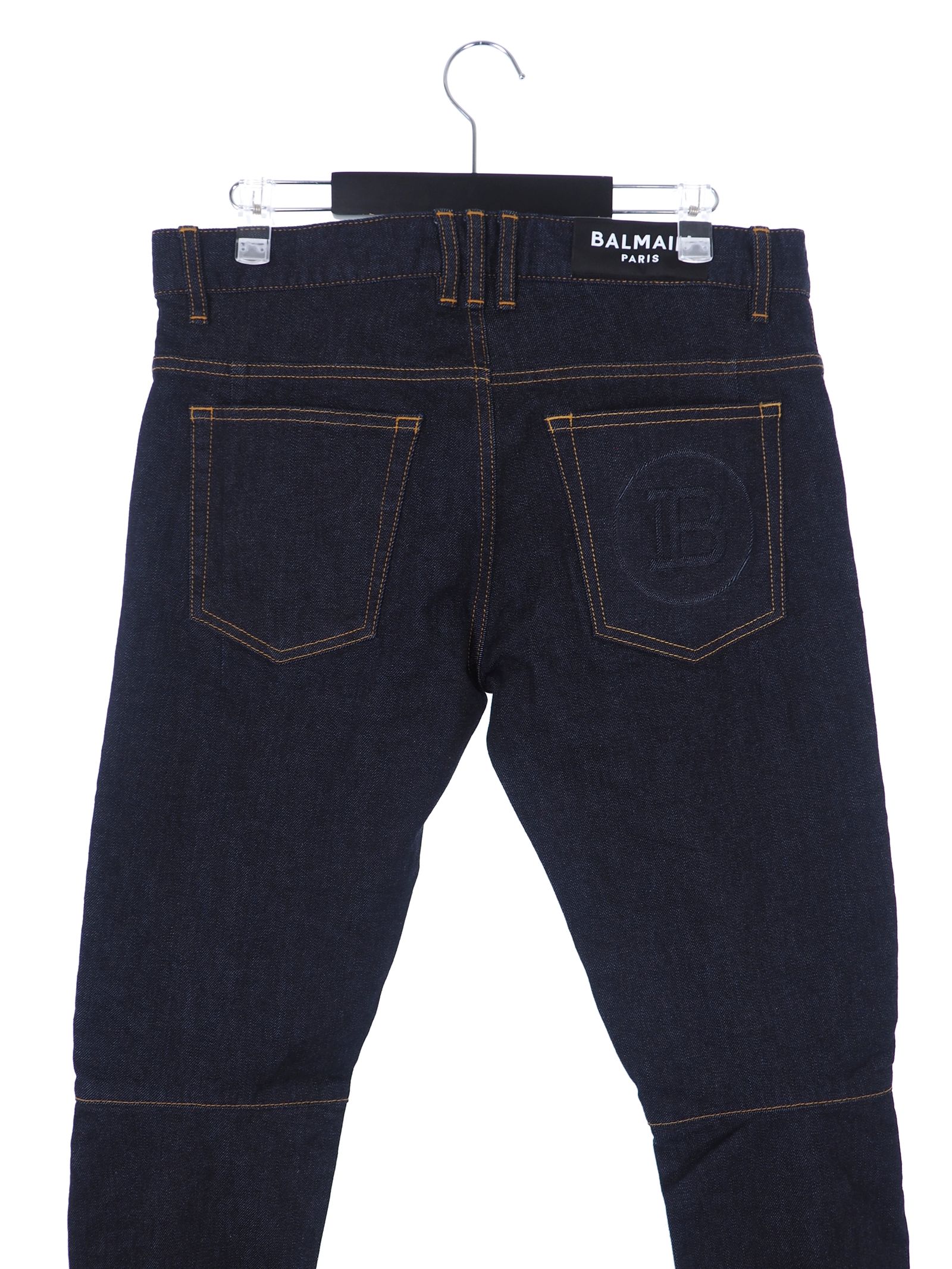 エンボス加工 テーパードデニム PANTS DENIM EMBOSSED MONOGRAM / インディゴ