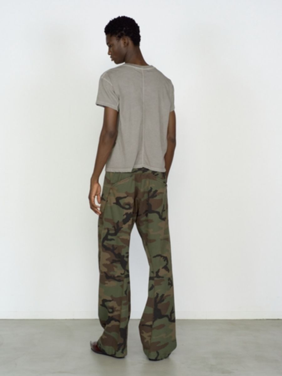 パネルド ハーフ スリーブ Tシャツ 半袖 カットソー / PANNELD HALF SLEEVE T-SHIRT /  TAUPE (グレー)