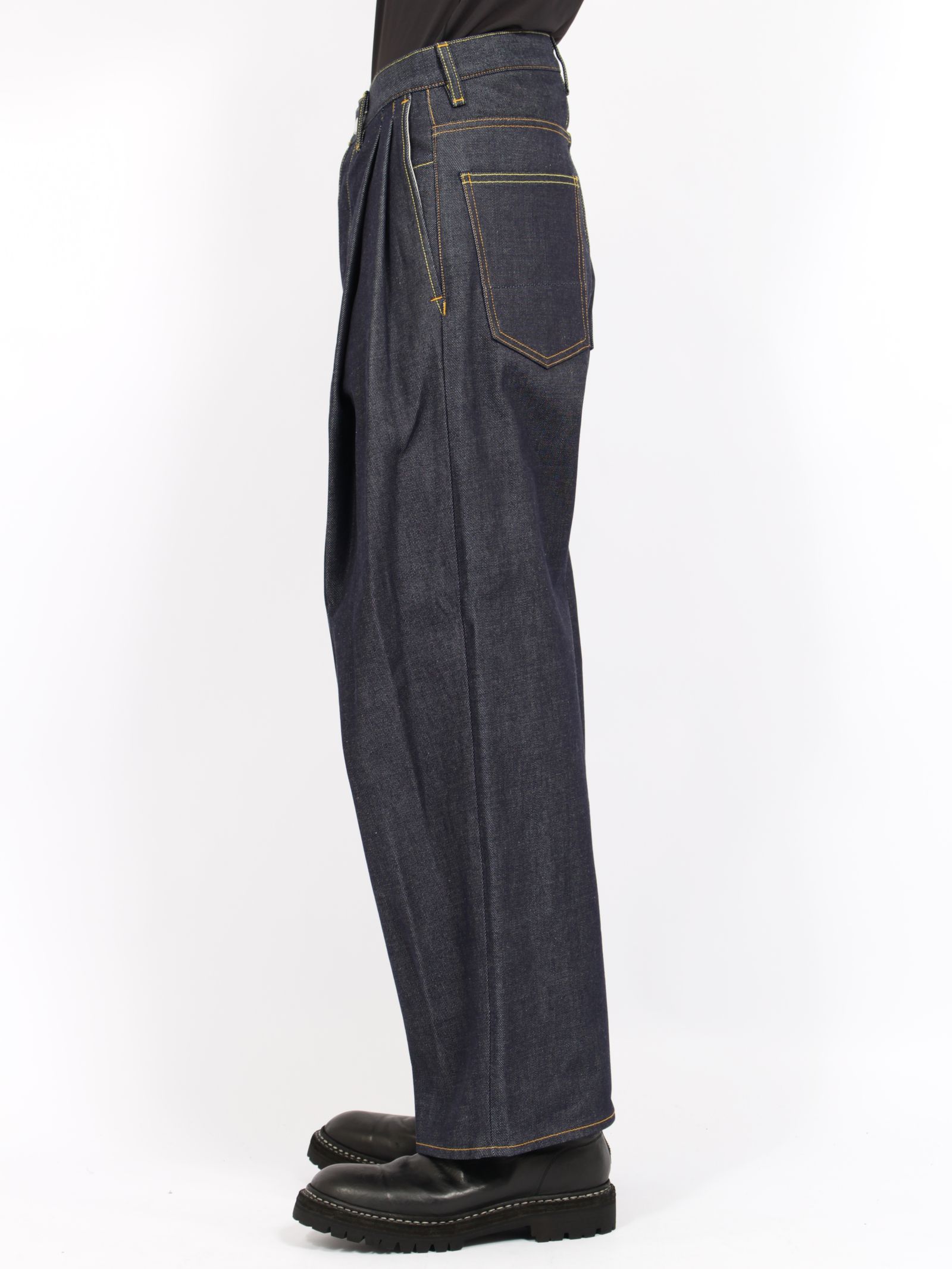 【26AW】2タック ワイド デニムパンツ / 2TUCK WIDE DENIM PANTS -ENTASIS Mk-Ⅱ- / リジットインディゴ