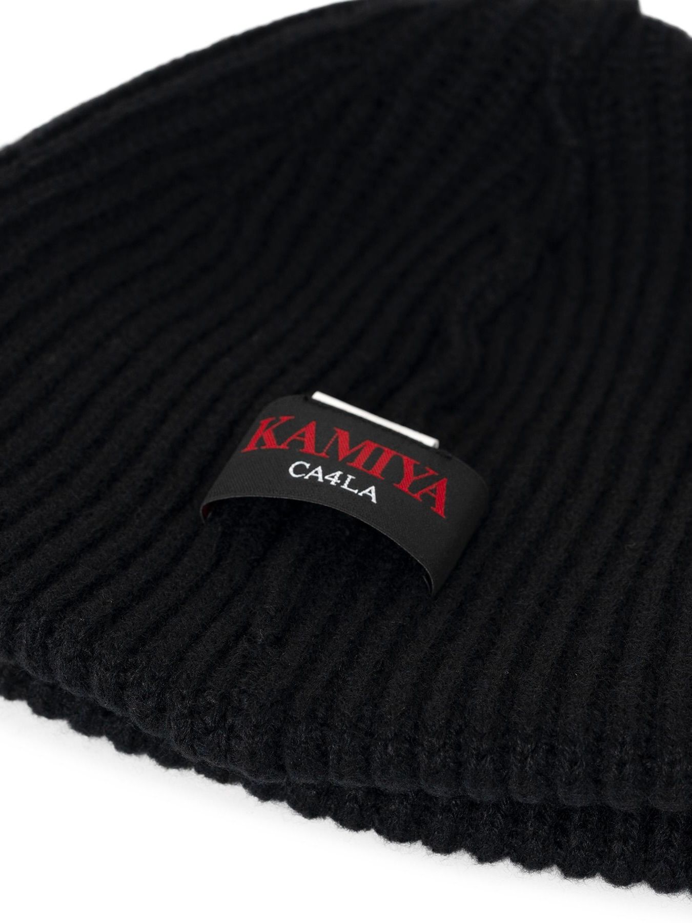 【25AW】CA4LA コラボレーション "KMY" ビーニー / CA4LA × KAMIYA “KMY” BEANIE / ブラック