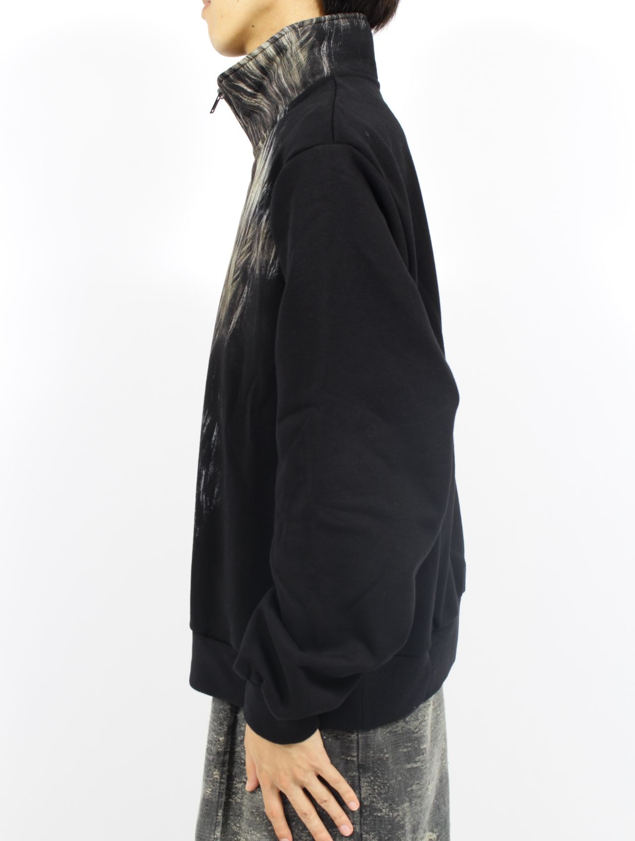 【25AW】フロッキー スウェット ハーフジップ シャツ / FLOCKY SWEATSHIRT / ブラック