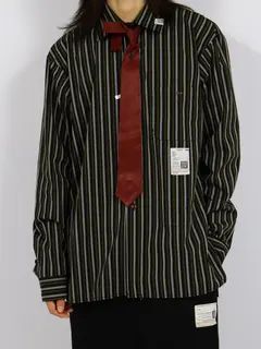 【26AW】 アタッチド タイ ロングスリーブ シャツ / ATTACHED TIE L/S SHIRTS / ブラック