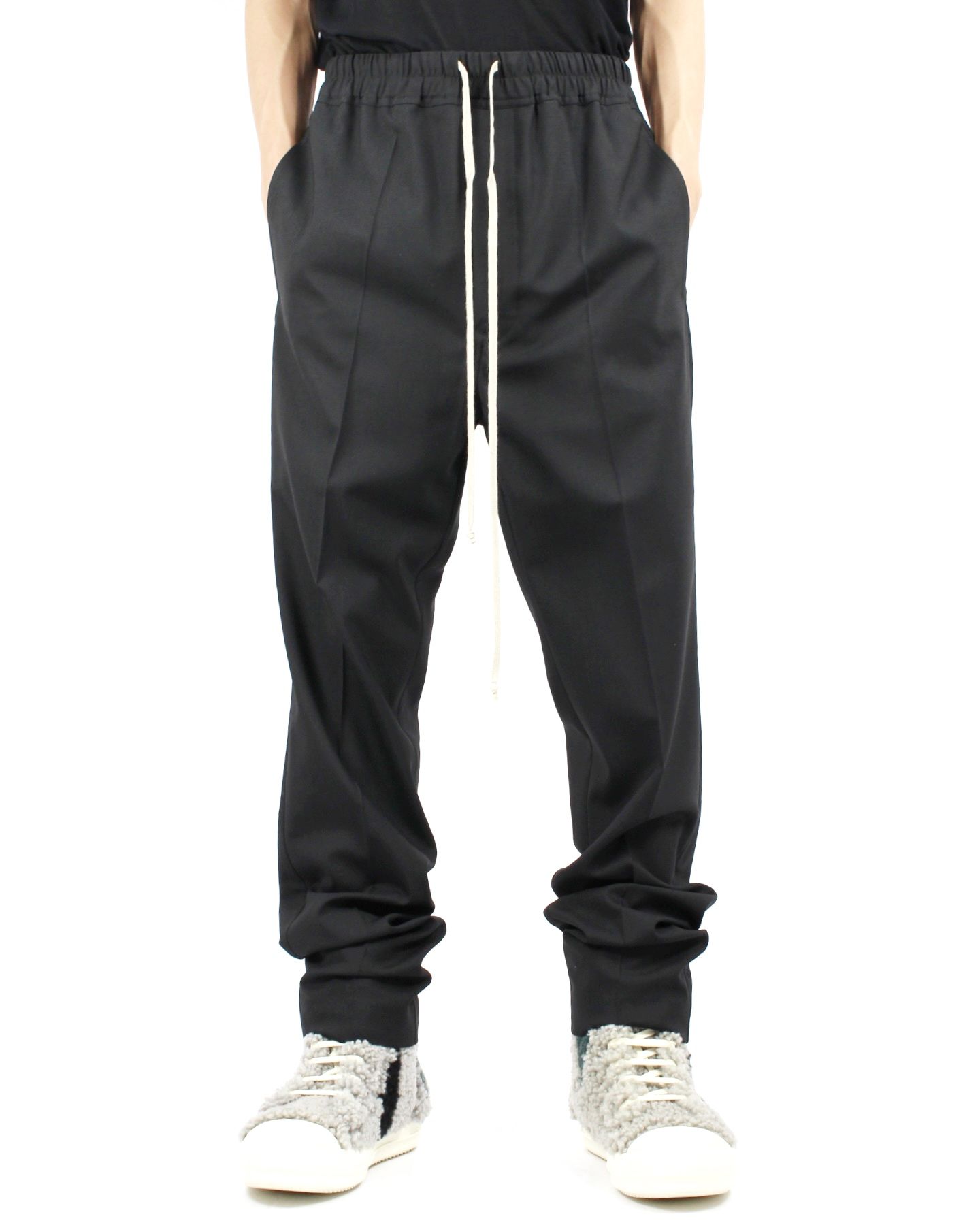 Rick Owens リックオウエンス 14AW MOODY DRAWSTRING LEATHER TROUSERS