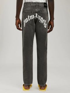 PALM ANGELS - 【23SS】バック カーブロゴ プリント デニムパンツ 