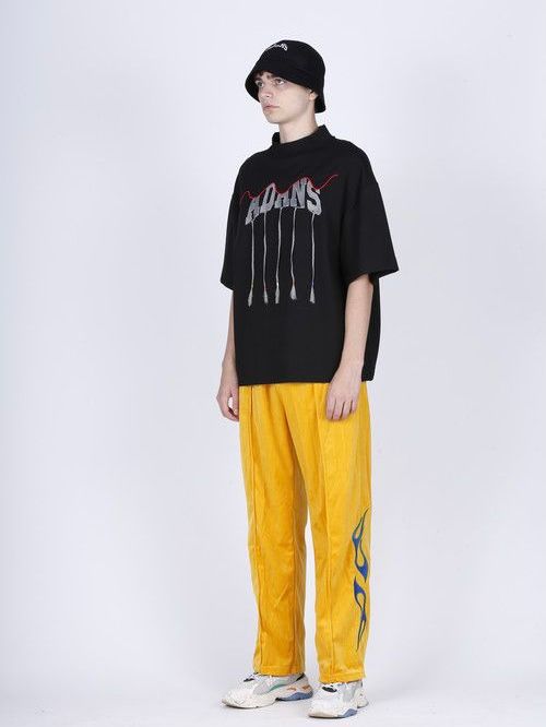 ベロア ヤンキー トラックパンツ / YANKEE VELOUR TRACK PANTS / イエロー