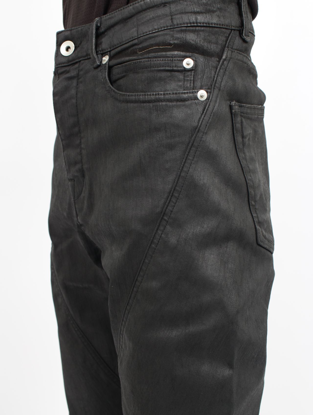 【RICK OWENS】コーティングジーンズ RICK OWENS DRKSHDW - 【25AW】バイアス ブーツカット