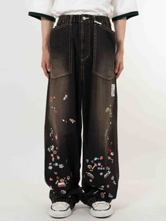 【25SS】ベイカー ステッカー ジーンズ / BAKER JEANS W STICKER / ブラック