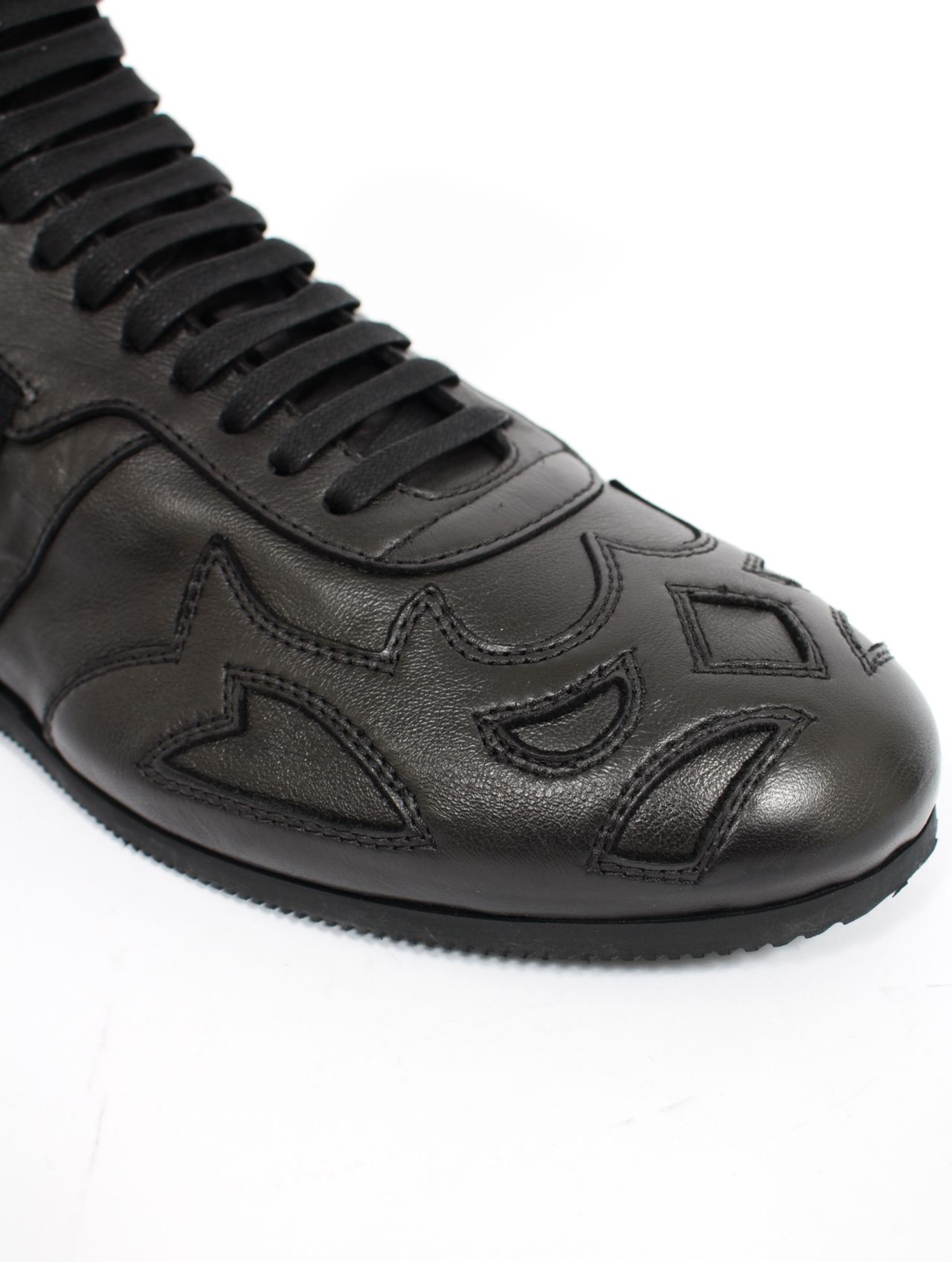 【25AW】パルネ ボクシング ハイカット スニーカー / PALNE BOXING HIGH CUT SNEAKER / ブラック