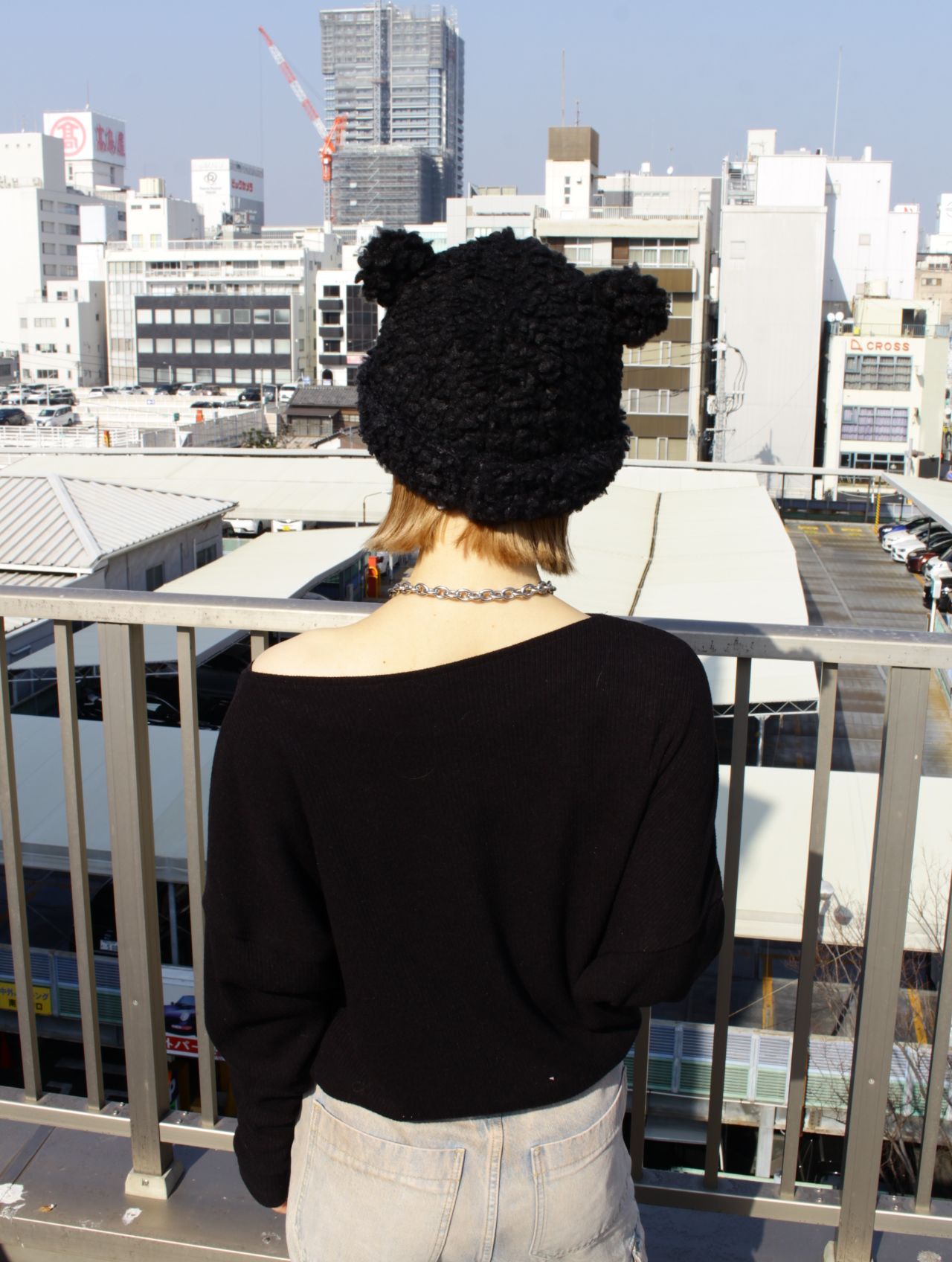 【26SS】ベアー ビーニー 帽子 / BEAR BEANIE / ブラック