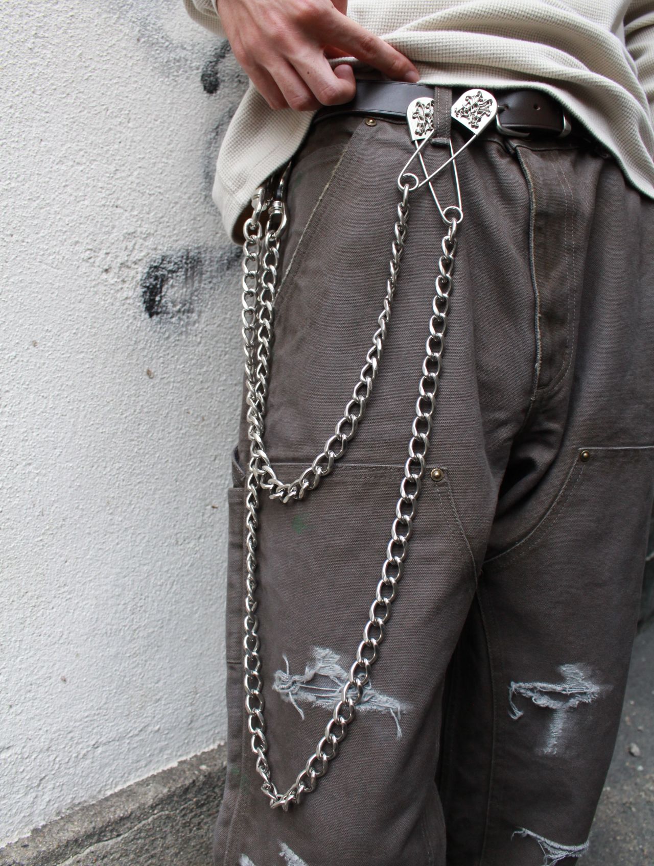 【25AW】"KMY" ロング ウォレットチェーン / "KMY" LONG WALLET CHAIN / シルバー