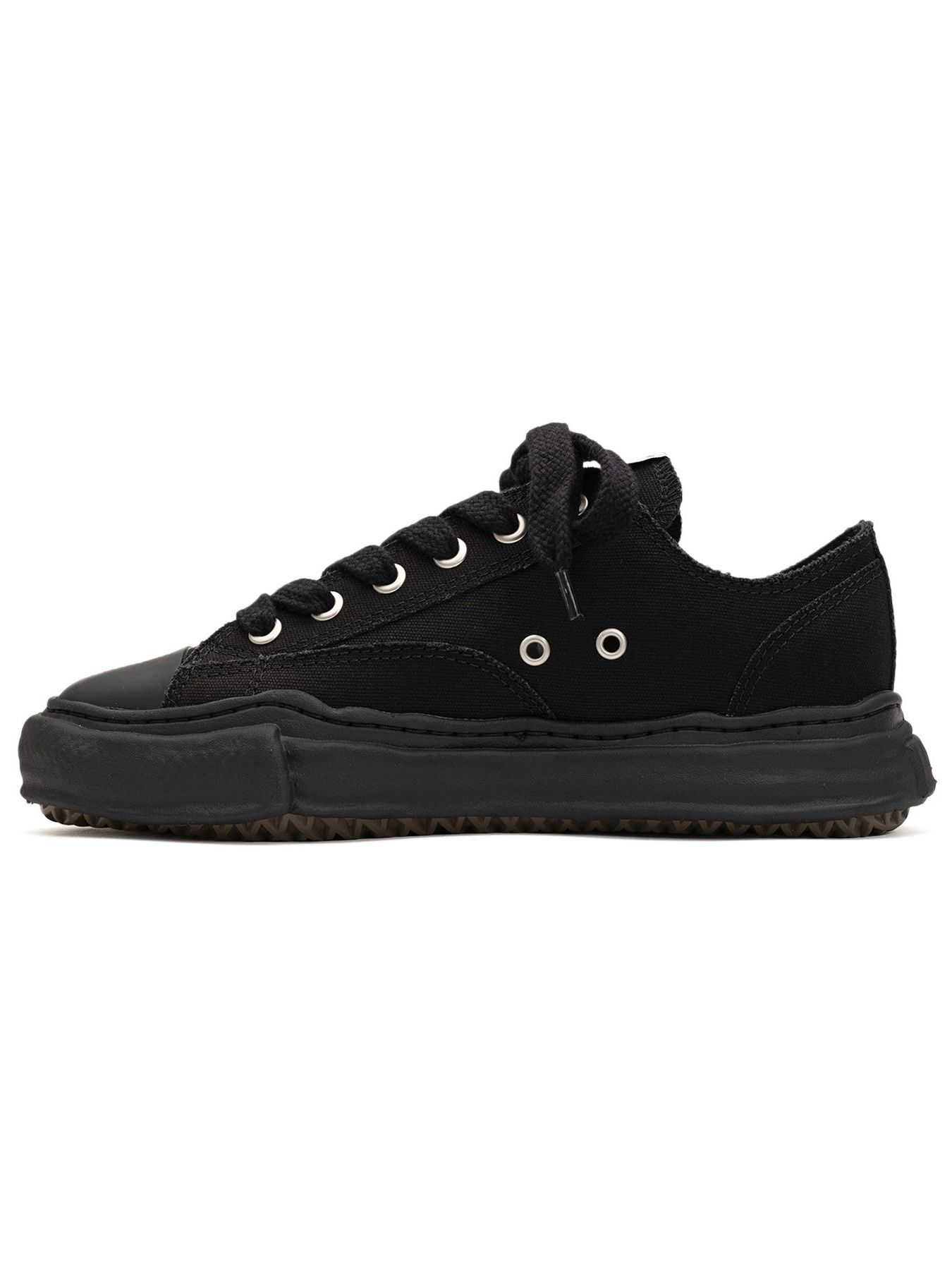 "ピーターソン" キャンバス ローカット スニーカー / PETERSON LOW OG SOLE CANVAS LOWCUT SNEAKER / ブラック x ブラック
