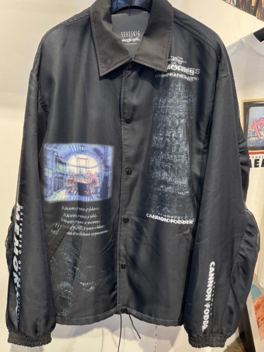 【26SS】"メモリーズ" 大友克洋 コーチ ジャケット / MEMORIES Holom Coach Jacket / ブラック(CANNON FODDER)