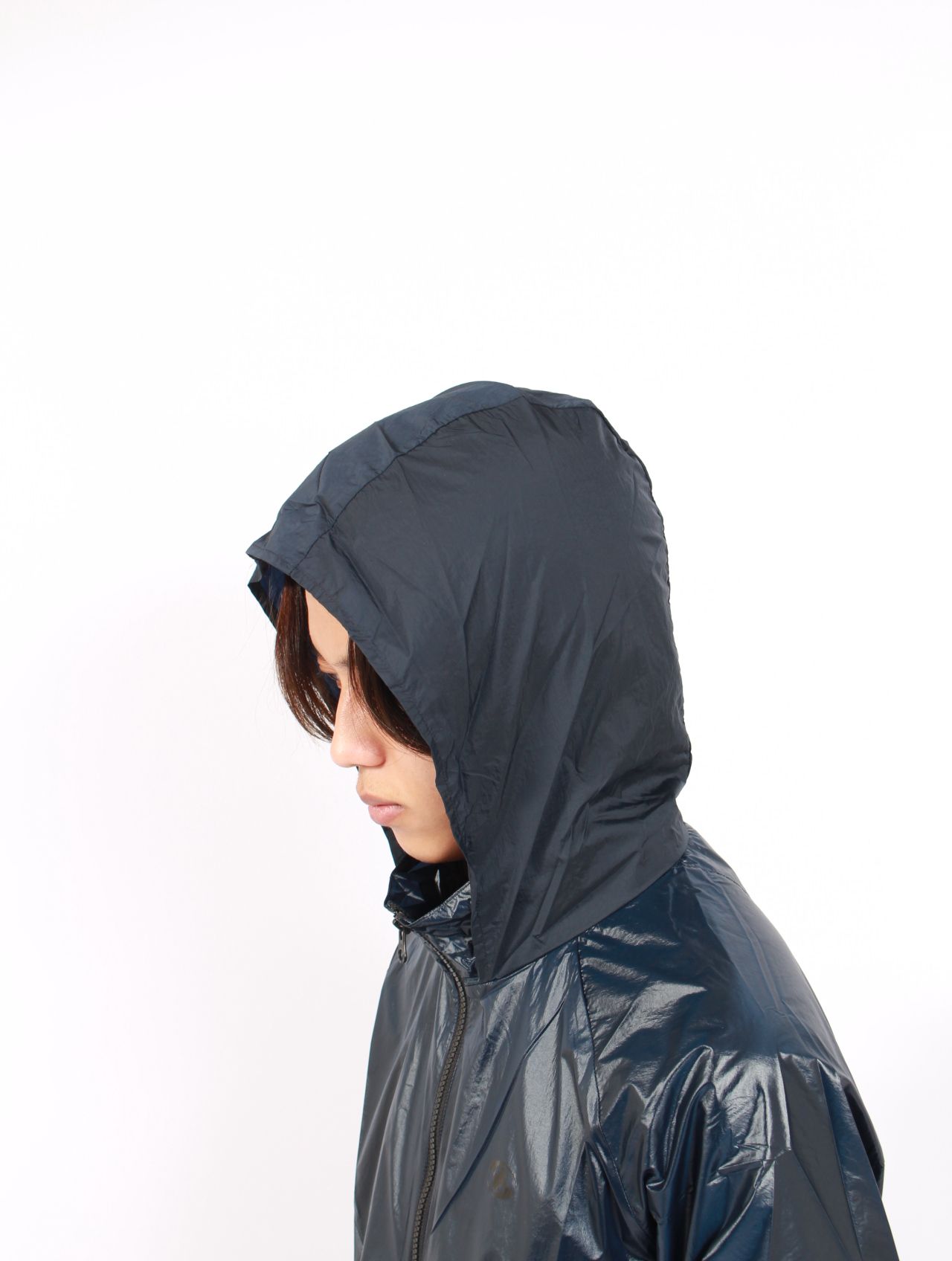 【25AW】シャイニーナイロン ラスター ジャケット / LUSTER JACKET / ネイビー