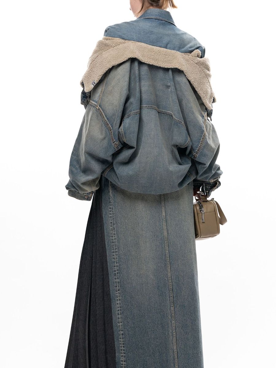 【26AW】 シフテッド レイヤード デニム ジャケット / SHIFTED LAYERED DENIM JACKET / インディゴ