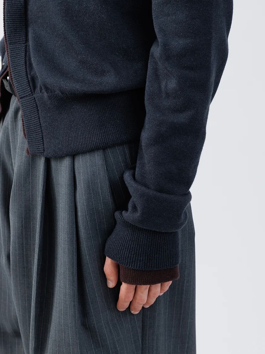 【26AW】コンパクト ライナー カーディガン / COMPACT LINER CARDIGAN .16 / チャコール