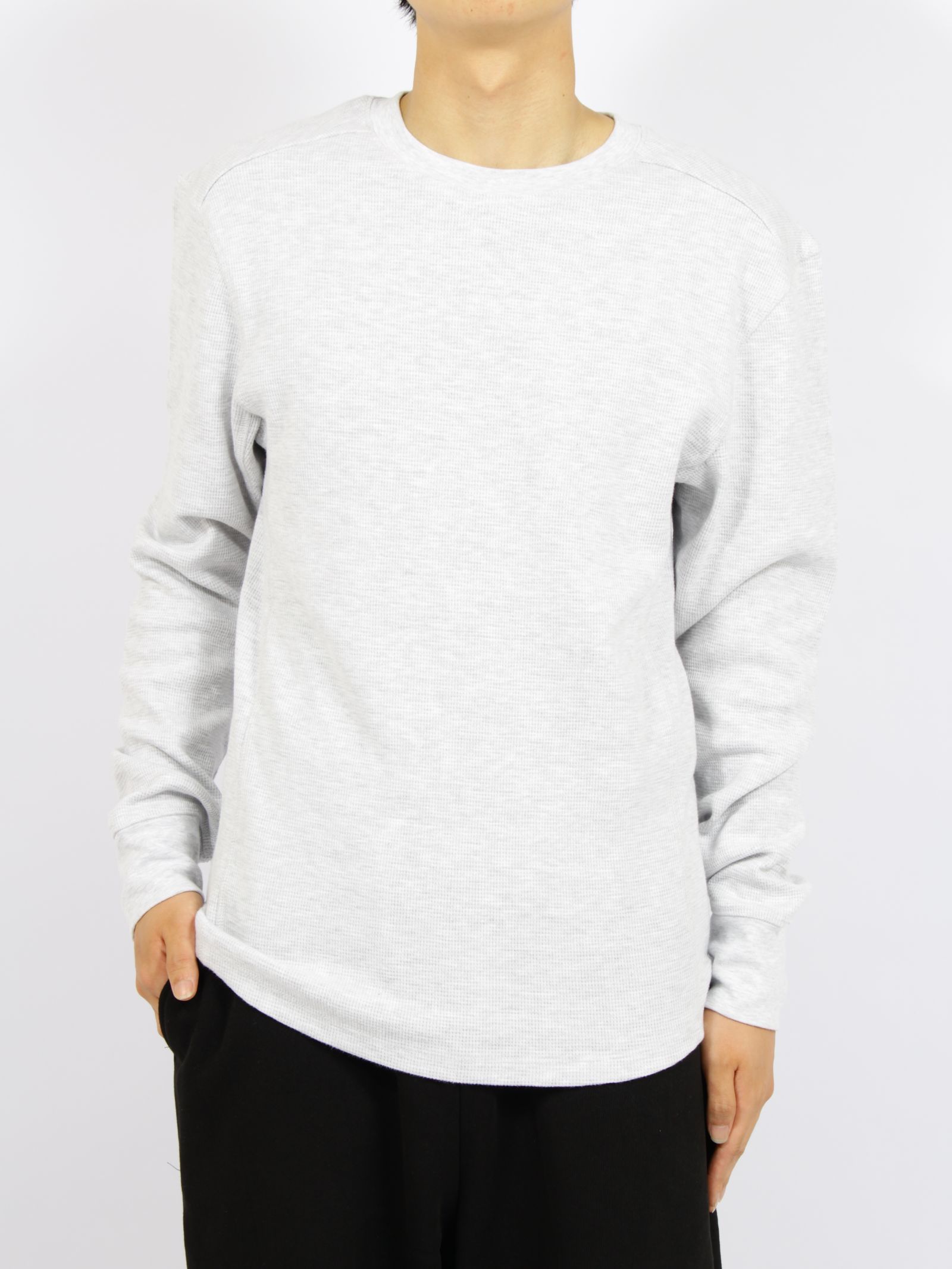 サーマル ロングスリーブ Tシャツ / THERMAL LONG SLEEVE / HEATHER GREY(グレー)