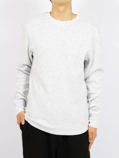 サーマル ロングスリーブ Tシャツ / THERMAL LONG SLEEVE / HEATHER GREY(グレー)