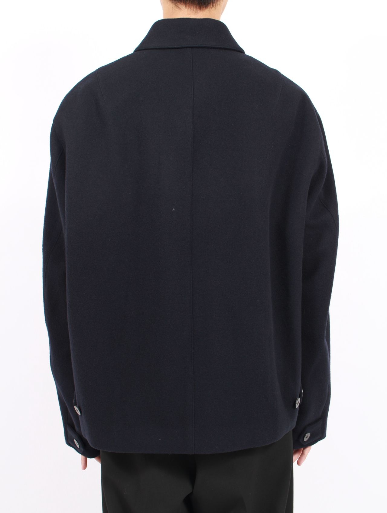 【25AW】ゼン モッサー ウール ブルゾン / ZEN MOSSER WOOL BLOUSON / ダークネイビー